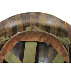 Casque M1, pattes fixes, liner FIRESTONE, 100th Naval Construction Bn., Seabees, PTO