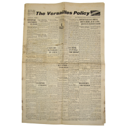 Newspaper, The Versailles Policy, June 8, 1944, 'Fifth War Loan Drive in State'