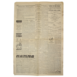 Newspaper, The Versailles Policy, June 8, 1944, 'Fifth War Loan Drive in State'