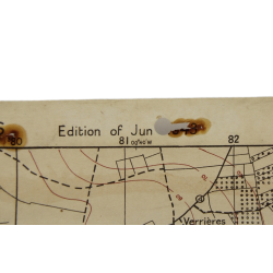 Map, British, TILLY-SUR-SEULLES, Normandy, 1943