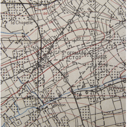 Map, British, TILLY-SUR-SEULLES, Normandy, 1943