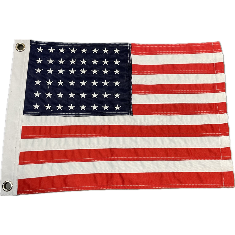 Drapeau US, 48 étoiles brodées, pour véhicule, 44.5cm x 32cm