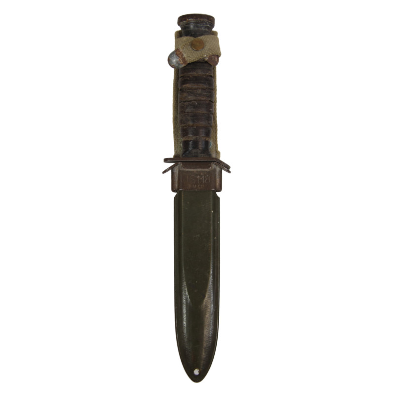 Knife, Trench, USM3, IMPERIAL on Blade, with USM8 Scabbard, 1st Type, Normandy