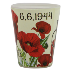 Shot glass, Poppies