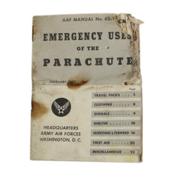 Parachute, Seat, AN-6510-1, USAAF, 1943, Complete