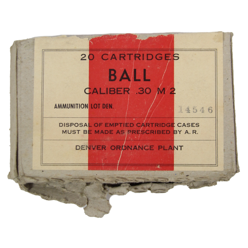 Box, Cartridge, M2, Caliber .30, DENVER ORDNANCE PLANT