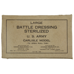 First-Aid, Large Battle Dressing Sterilized, Navy contract N140S-16528A (corpsman)