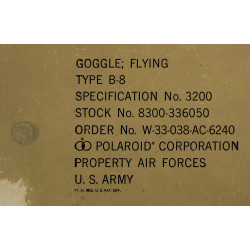 Goggles, Flying, Polaroid, Type B-8, USAAF, in Box