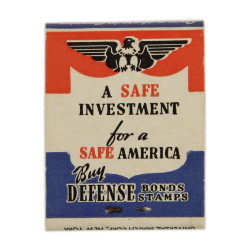 Pochette d'allumettes, Buy Defense Bonds-Stamps, complète