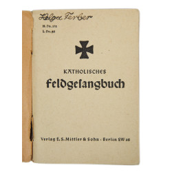 Booklet, Prayer, Katholisches Feldgesangbuch, Wehrmacht, 1939, Named