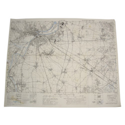 Map, British, CAEN, Normandy, 1944