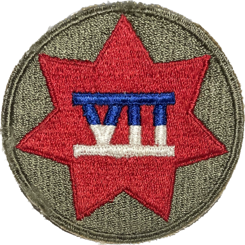 Insigne, VII Corps, US Army, Utah Beach, Ardennes