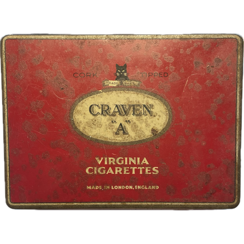 Box, Empty, British Cigarettes, CRAVEN A, Normandy