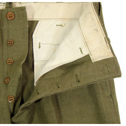 Trousers, Wool, Serge, OD, 31 x 29, 1941