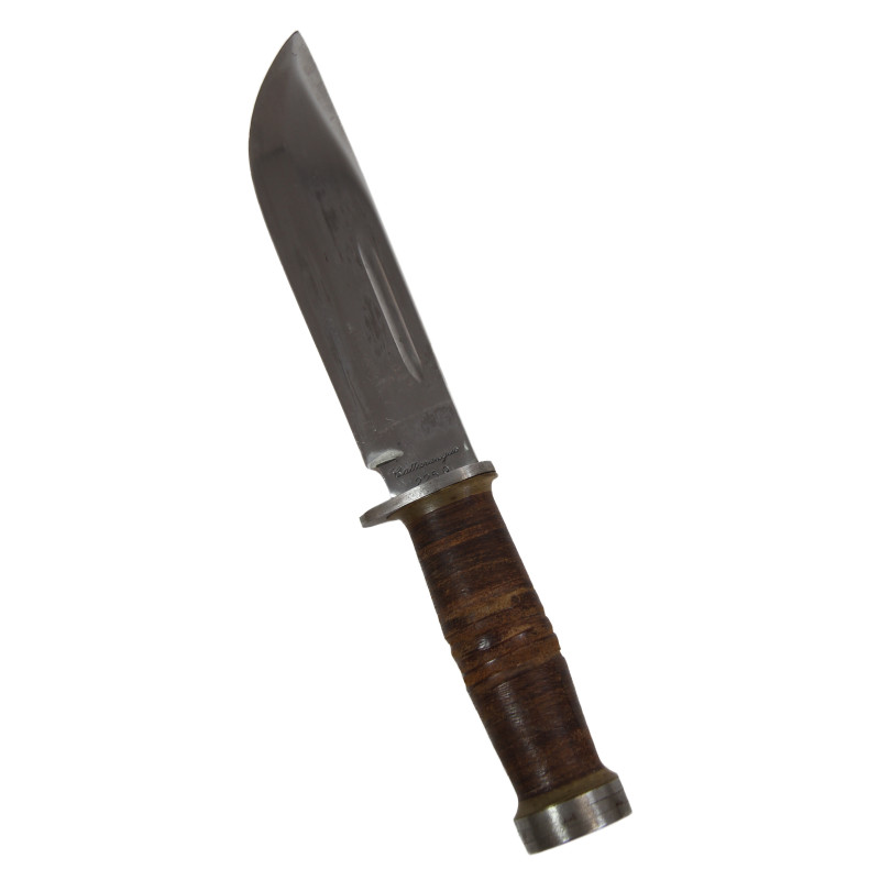 Knife, Cattaraugus 225Q, with Leather Scabbard