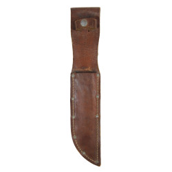 Knife, Cattaraugus 225Q, with Leather Scabbard