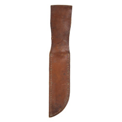 Knife, Cattaraugus 225Q, with Leather Scabbard