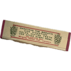 Chewing-gum, WRIGLEY'S, Spearmint, Made in Great Britain for U.S. armed forces