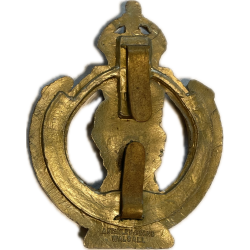 Cap badge, Royal Armoured Corps, RAC, plastique