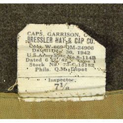 Cap, Garrison, Artillery, Size 7 1/8, 1942