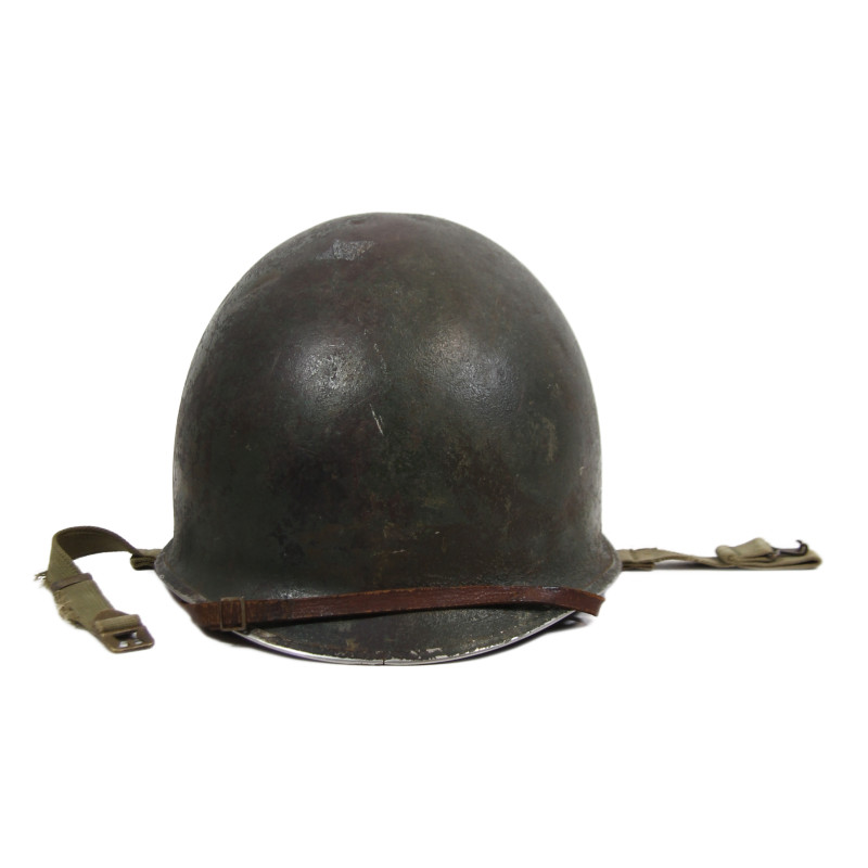 Helmet, M1, Fixed Loops, Camouflaged, ST. CLAIR RUBBER CO. Liner