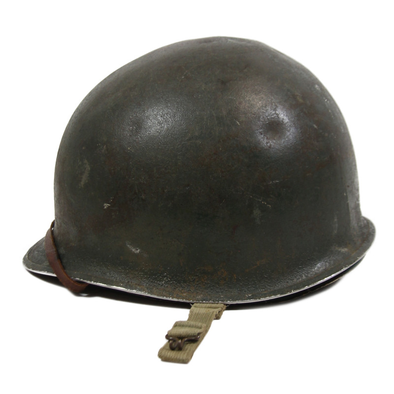 Helmet, M1, Fixed Loops, Camouflaged, ST. CLAIR RUBBER CO. Liner