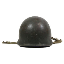 Helmet, M1, Fixed Loops, Camouflaged, ST. CLAIR RUBBER CO. Liner