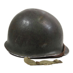 Helmet, M1, Fixed Loops, Camouflaged, ST. CLAIR RUBBER CO. Liner