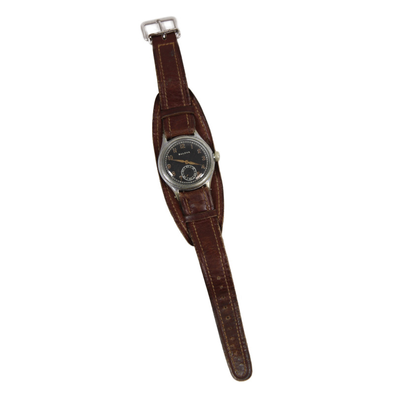 Watch, US Army, BULOVA WATCH CO., Leather Watchband