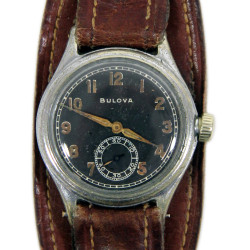 Watch, US Army, BULOVA WATCH CO., Leather Watchband