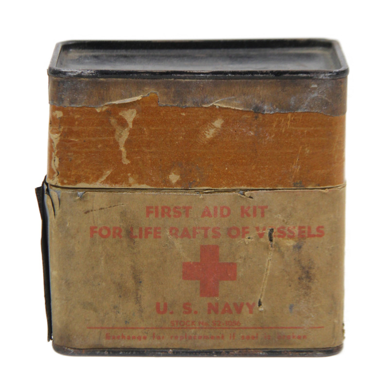 Boîte, First-Aid Kit for Life Rafts of Vessels, US Navy