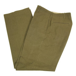 Pantalon moutarde, 31 x 33, 1941, T/4 John Bailey, 1758th Engineer Base Depot