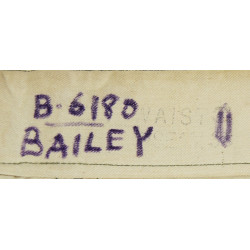 Pantalon moutarde, 31 x 33, 1941, T/4 John Bailey, 1758th Engineer Base Depot