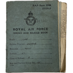 Royal Air Force Service And Release Book, Named