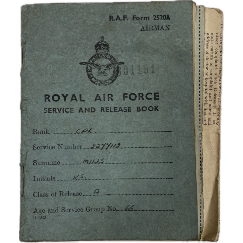 Royal Air Force Service And Release Book, Named