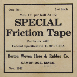 Chatterton de démolition, SPECIAL FRICTION TAPE, novembre 1942