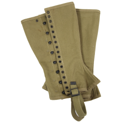 Leggings, Canvas, US Army, 3R, BRINDIS TANNING CO. 1941