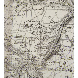 Map, German, Normandy, 1943