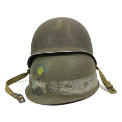 Helmet, M1, Fixed Loops, WESTINGHOUSE Liner, Major, Named