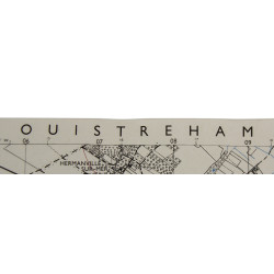 Carte britannique, OUISTREHAM, Sword Beach & Bénouville, Normandie, 1944