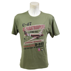 T-shirt, C-47 US Paratroopers, kaki