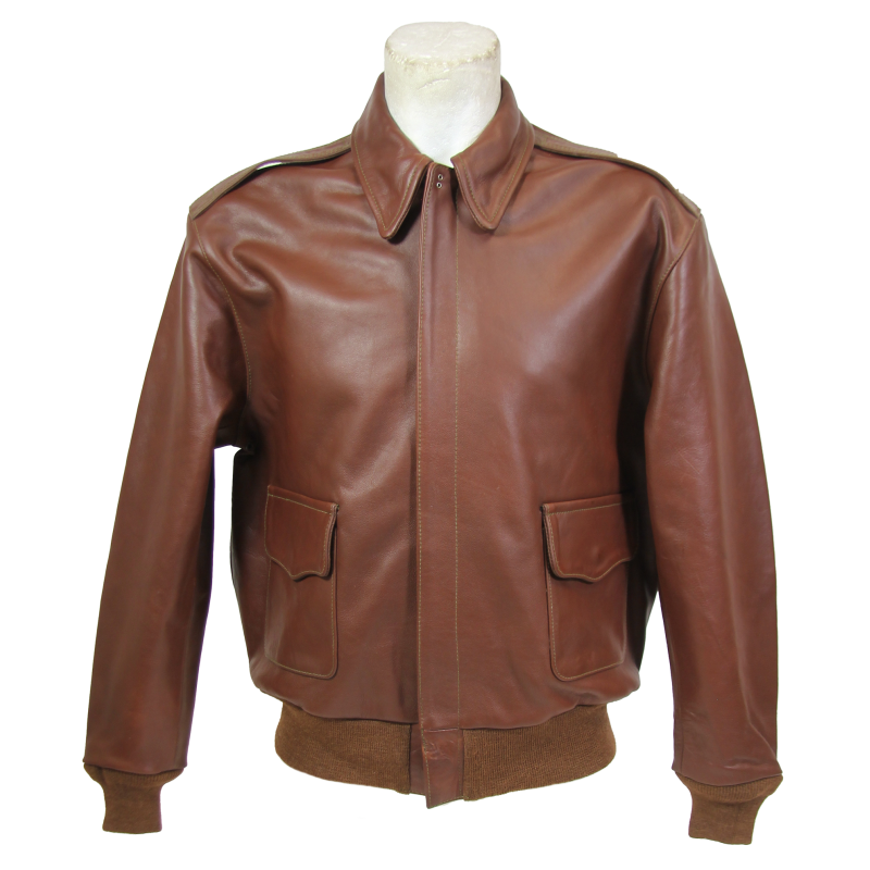 Blouson A-2, cuir de cheval, luxe, Monarch Mfg. Co.