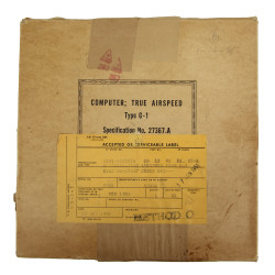 Computer, True Airspeed, Type G-1, USAAF, 1942, in its Cardboard Case