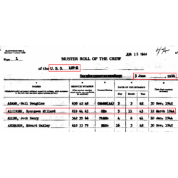 Grouping US Navy, S1c Spurgeon Aldinger, LST-1, D-Day, Normandie