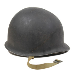 Helmet, M1, Fixed Loops, with Liner, SEAMAN PAPER CO., Green A Washers, Italy 1944-1945