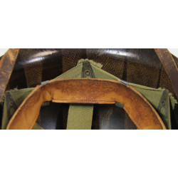 Helmet, M1, Fixed Loops, with Liner, SEAMAN PAPER CO., Green A Washers, Italy 1944-1945