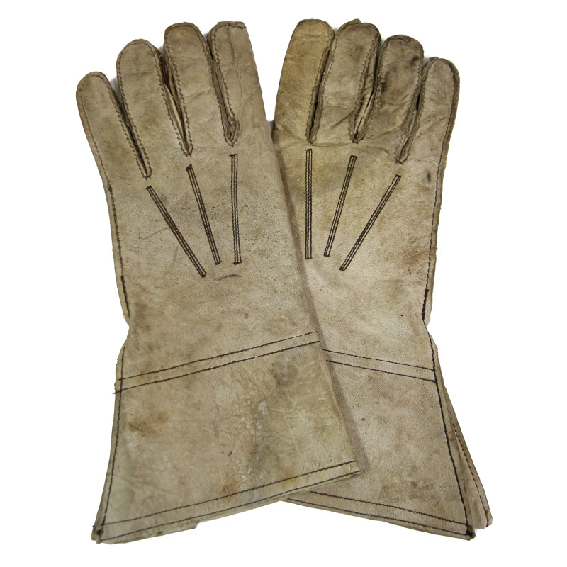 Gloves, Leather, Despatch Rider, British, Size 9, 1942, Named