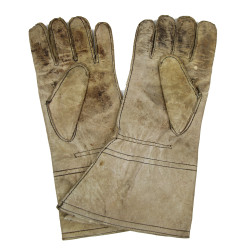 Gloves, Leather, Despatch Rider, British, Size 9, 1942, Named