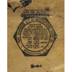 Carton de ration Ten-in-One, 1944