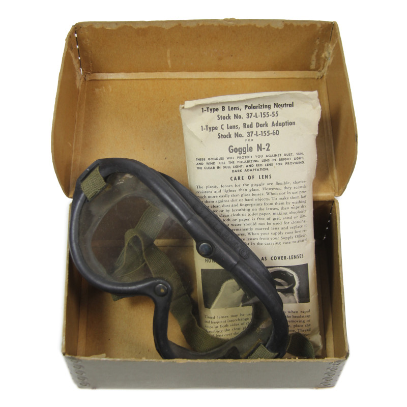 Goggles, Polaroid, M-1944, N-2, US Navy, in Box